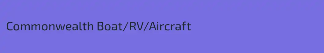 Commonwealth Boat/RV/Aircraft